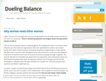 Tablet Screenshot of duelingbalance.com
